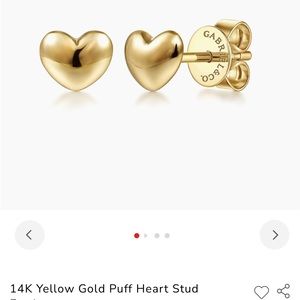 14kt gold Heart Earrings